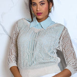 Openwork jumper