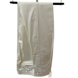 Lardini Trousers - Sartorial with Drawstring in Ecru Stretch Cotton