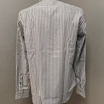 GHR – Camicia Uomo a Righe Verticali in Cotone – Marrone e Bianco, immagine 4
