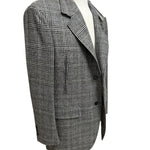 Giacca Uomo Lardini in Lana e Cashmere a Quadri Principi di Galles – Grigio e Nero, immagine 5