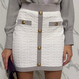 Elisabetta Franchi Knitted Mini Skirt