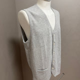 Gilet Gran Sasso in Fresh Cotton – Grigio Melange – Taglia 56