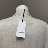 Lardini – Giacca Doppiopetto Uomo in Lana Vergine e Cashmere Beige Mélange