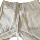 Lardini 100% Linen Trousers - Sand Beige - Size 54