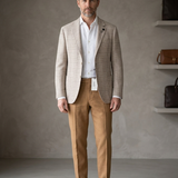 Pantaloni Paoloni Uomo con Coulisse - Marrone - Taglia L