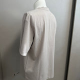 T-Shirt Alpha Studio Interlock – Beige Stone taglia 48 over veste anche 50