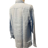 Camicia Fay Uomo in Lino Celeste – Taglia XL (Collo 42)
