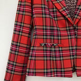 Blugirl Plaid Tartan Jacket