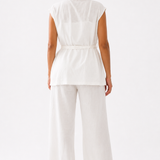 White linen suit