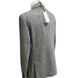 Lardini Pure Virgin Wool Jacket - Salt and Pepper Micro-Effect Texture