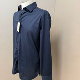 Camicia Paoloni Uomo Blu in Cotone Elasticizzato taglia L collo 41