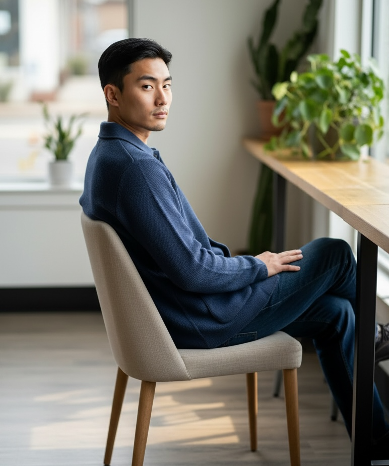 Lardini Honeycomb Cotton Cardigan Jacket - Midnight Blue