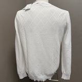 Kangra White Cotton T-shirt - Men's Crew Neck - Size 48