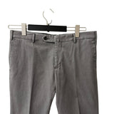 PT Torino Pantalone Chino Business in Cotone Stretch Grigio Antracite