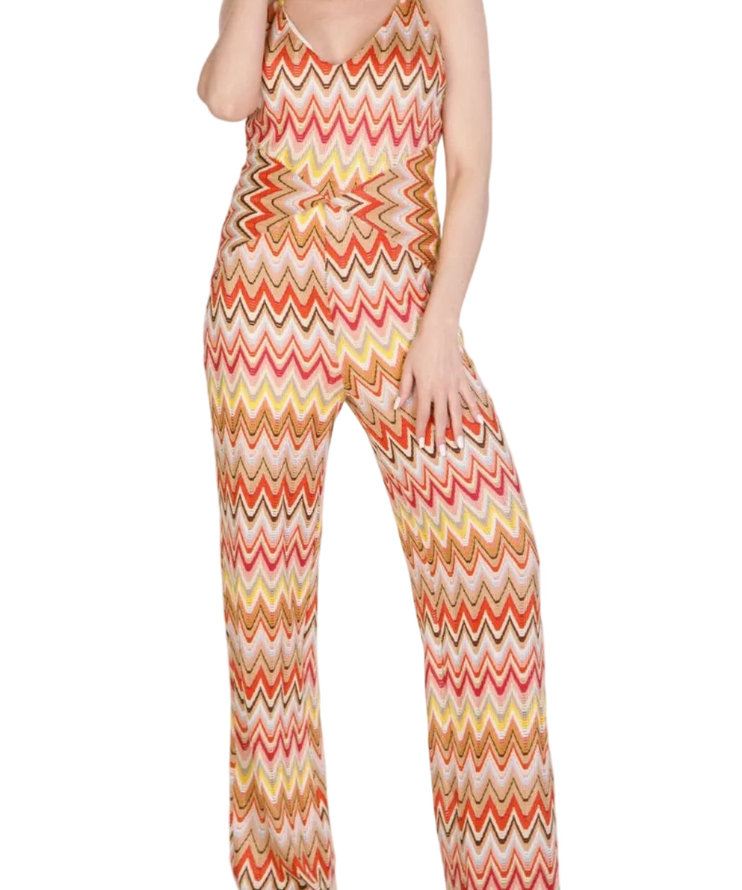 Coastal zig zag jumpsuit