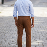 Pantaloni Circolo 1901 in Cotone Piqué - Marrone Brunette taglia L