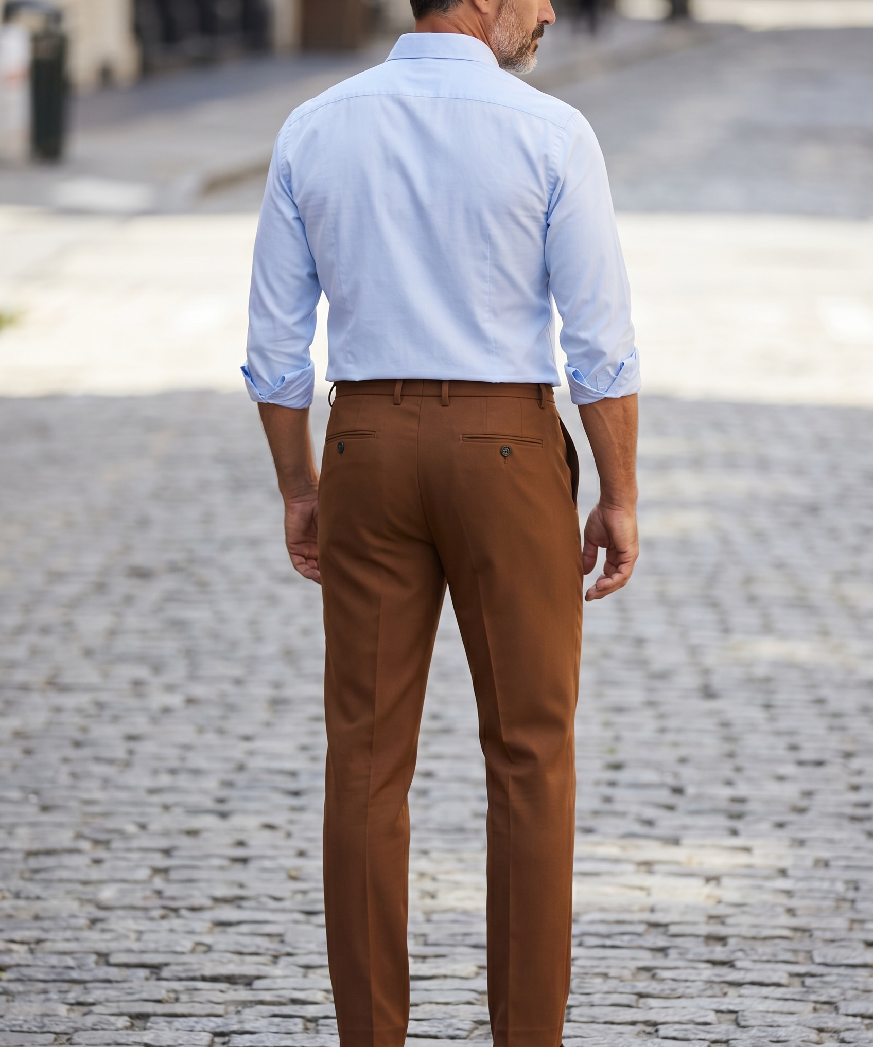 Circolo 1901 Cotton Piqué Trousers - Brunette Brown size L