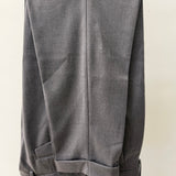 Pantalone Sartoriale Uomo Grigio con Pinces e Risvolto – Massimo Brunelli