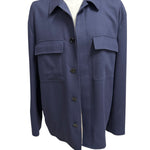 Giacca / Overshirt Lardini in Misto Lana e Kashmir blu, immagine 6