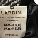 Lardini Single-Breasted Herringbone Wool Coat - Anthracite Grey