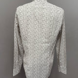 Manuel Ritz Men's Geometric Pattern Shirt - Beige