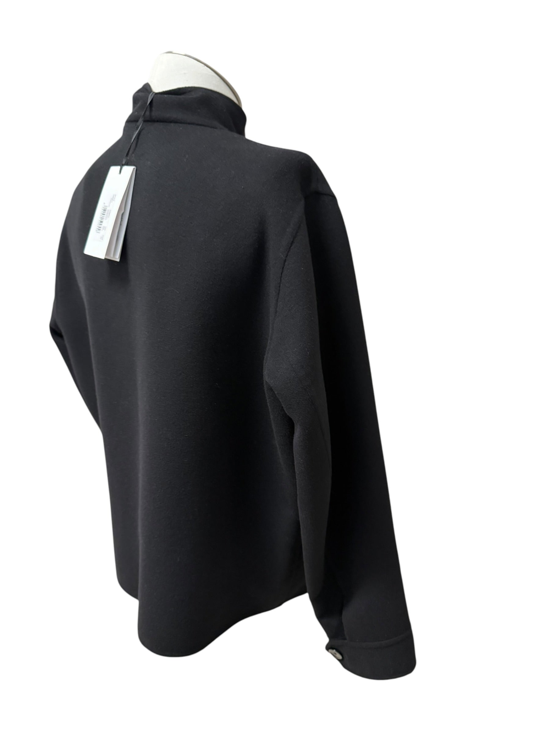 Giubbotto Uomo Lardini BERIT in Pura Lana Vergine con Zip – Nero, immagine 9
