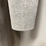Lardini – Cappotto Monopetto Devin in Pura Lana e Cashmere Spinato – Beige Chiaro