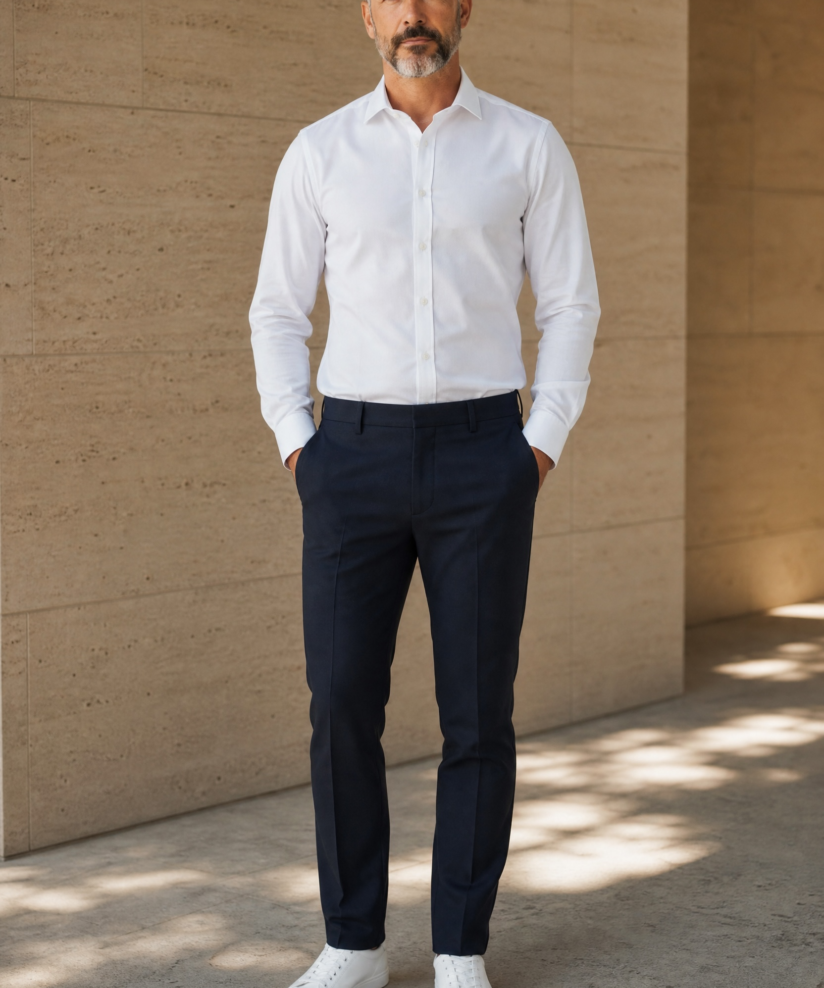 Pantaloni Sartoriali Lardini Modello "Kurt" – Blu Scuro (Taglia 50 REG)