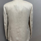 Abito Lardini Doppiopetto Beige in Lino e Seta - Taglia 50