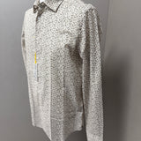 Manuel Ritz Men's Geometric Pattern Shirt - Beige