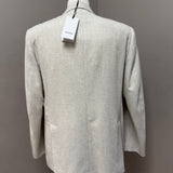 Lardini – Giacca Doppiopetto Uomo in Lana Vergine e Cashmere Beige Mélange