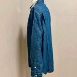 Tela Genova Heritage – Camicia Denim Igor in Cotone e Lino – Blue