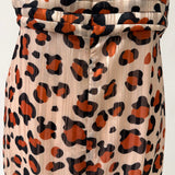 Midi Animal Print Dress with Crisscross Straps