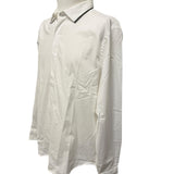 Camicia Uomo Costume National Bianca in Cotone con Dettaglio Metal al Colletto - Taglia XL (52)