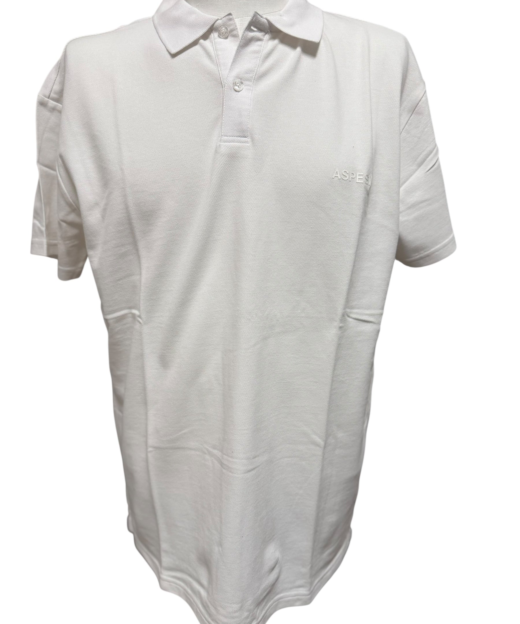 Aspesi Stretch Cotton Piqué Polo Shirt – White