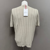 Manuel Ritz Open-Knit T-Shirt - Beige