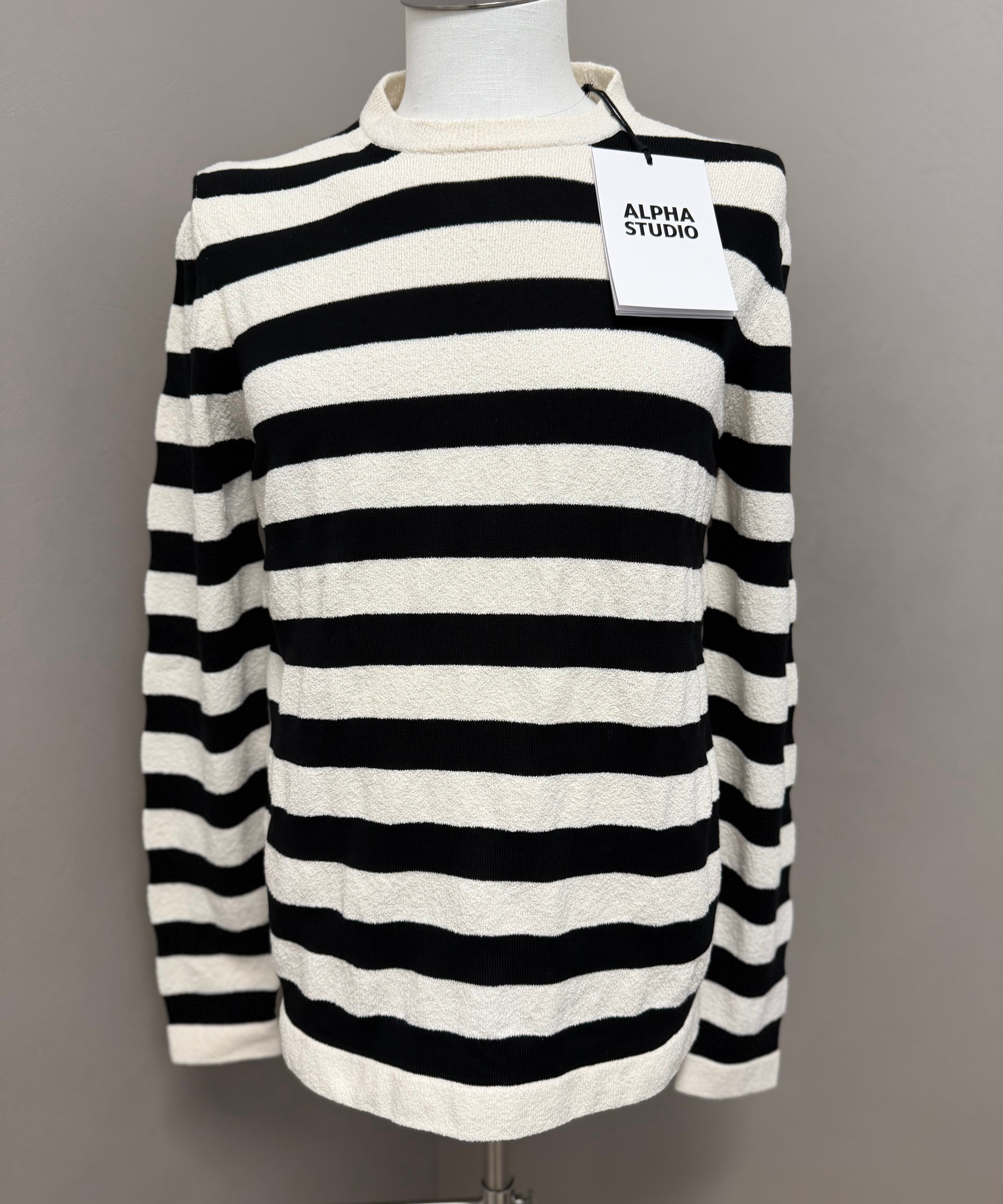 Alpha Studio Striped Sweater – Urban Chic Style