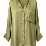 Flowy sage green viscose shirt