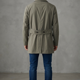 Trench Double Face Kired - Blu Navy & Verde Oliva - Taglia 52