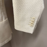 Lardini Blazer Monopetto in Misto Lana Avorio