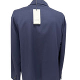 Giacca / Overshirt Lardini in Misto Lana e Kashmir blu, immagine 3