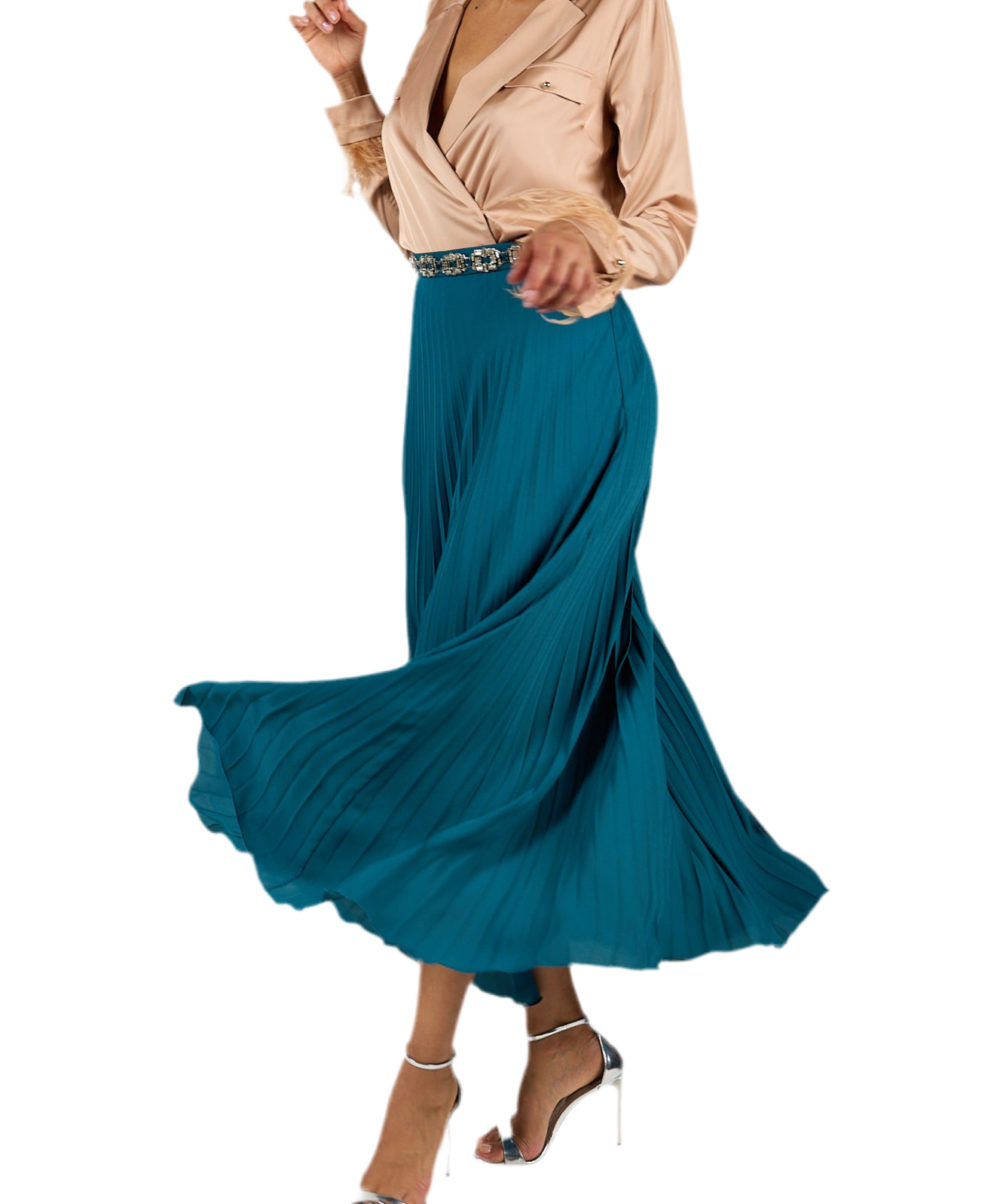 Elisabetta Franchi Peacock Skirt