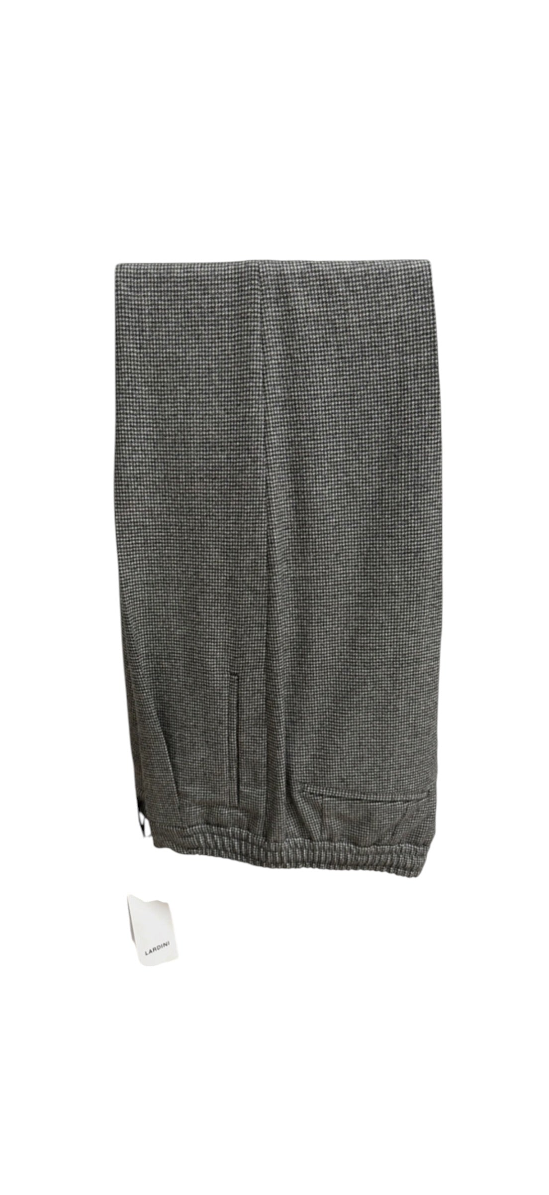 Pantaloni Lardini Misto Lana e Cashmere Taglia L (50) - Motivo Pied de Poule Grigio, immagine 7