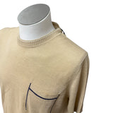 Maglia girocollo Alpha Studio in cotone beige - Taglia 50