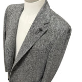 Lardini Pure Virgin Wool Jacket - Salt and Pepper Micro-Effect Texture