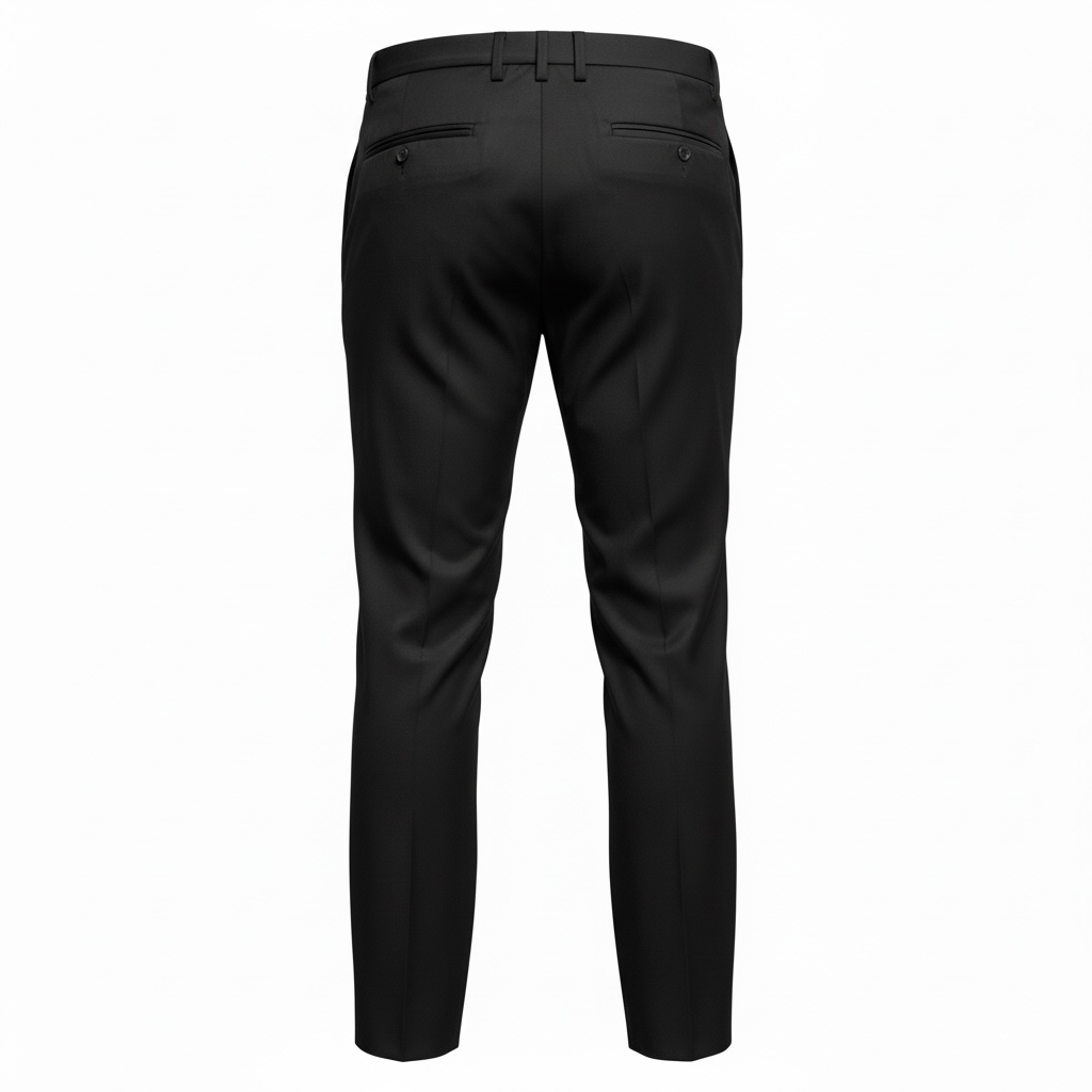 Lardini Classic Trousers in 100% Wool - Black
