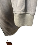 Emanuele Curci Suede Bomber Jacket - Sand Beige