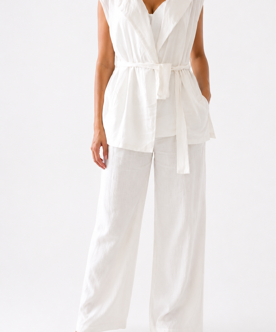 White linen suit