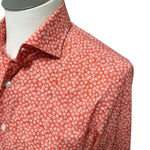 Camicia Uomo Sonrisa Fior di Cotone a Fantasia Floreale – Rosso Corallo, immagine 6