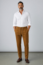 Daniele Alessandrini – Pantalone Jogger Camoscina Homme Couture – Tabacco